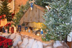 The nativity scene from another angle.