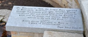 On February 11, 1858, the Virgin Mary appeared to Bernadette Soubirous near Lourdes, France...